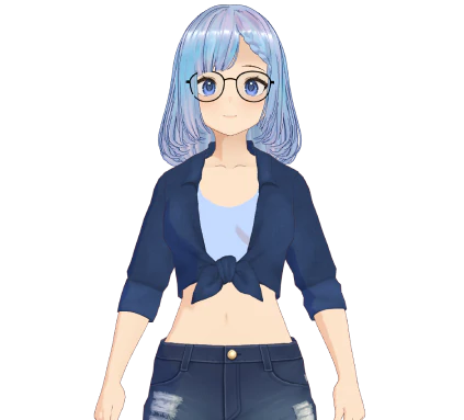 Iris, la tsundere, un des neuf personnages IA de Desktop Companion