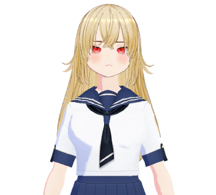 Mei, la yandere, un des neuf personnages IA de Desktop Companion